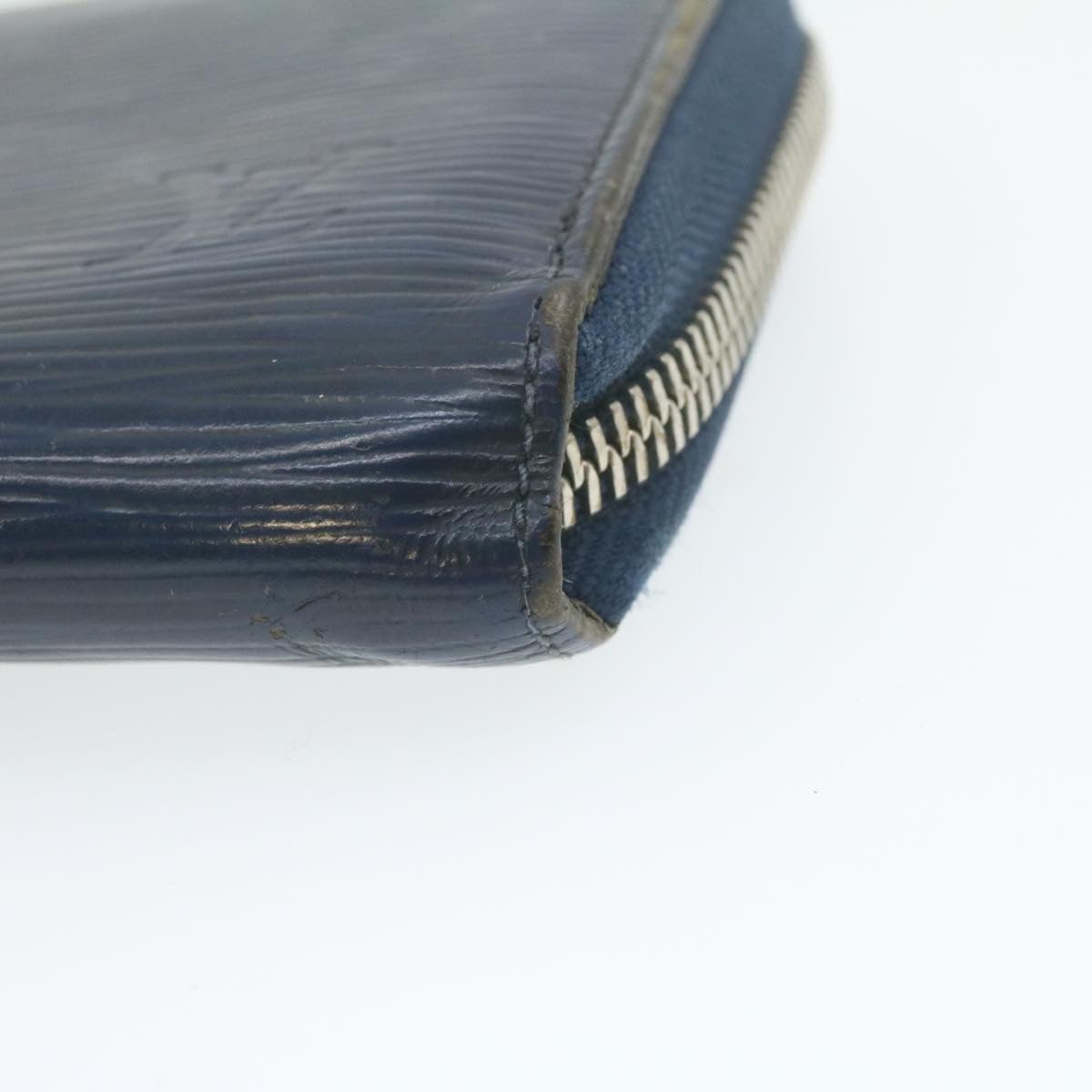 LOUIS VUITTON Epi Zippy Wallet Long Wallet Navy Blue M60307 LV Auth ar3608