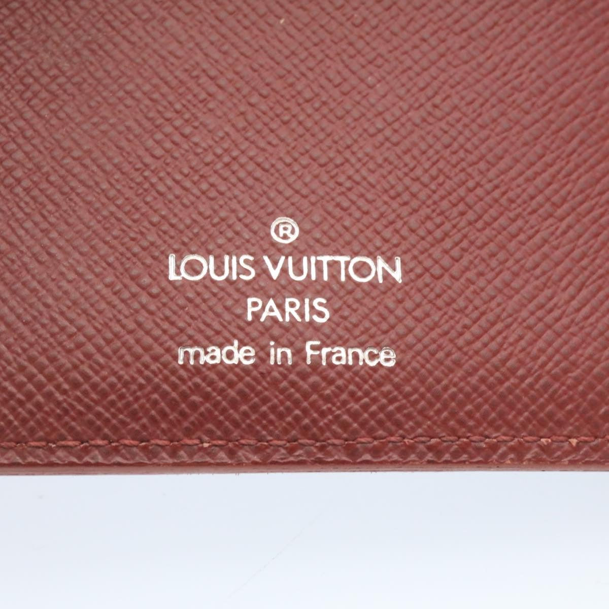 LOUIS VUITTON Epi Agenda MM Day Planner Cover Red R20047 LV Auth ar5964