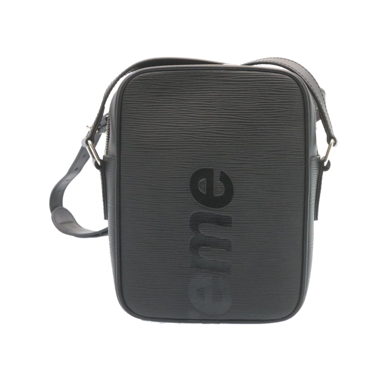 LOUIS VUITTON Supreme Epi Danube Shoulder Bag Black M53431 LV Auth ar5973SM