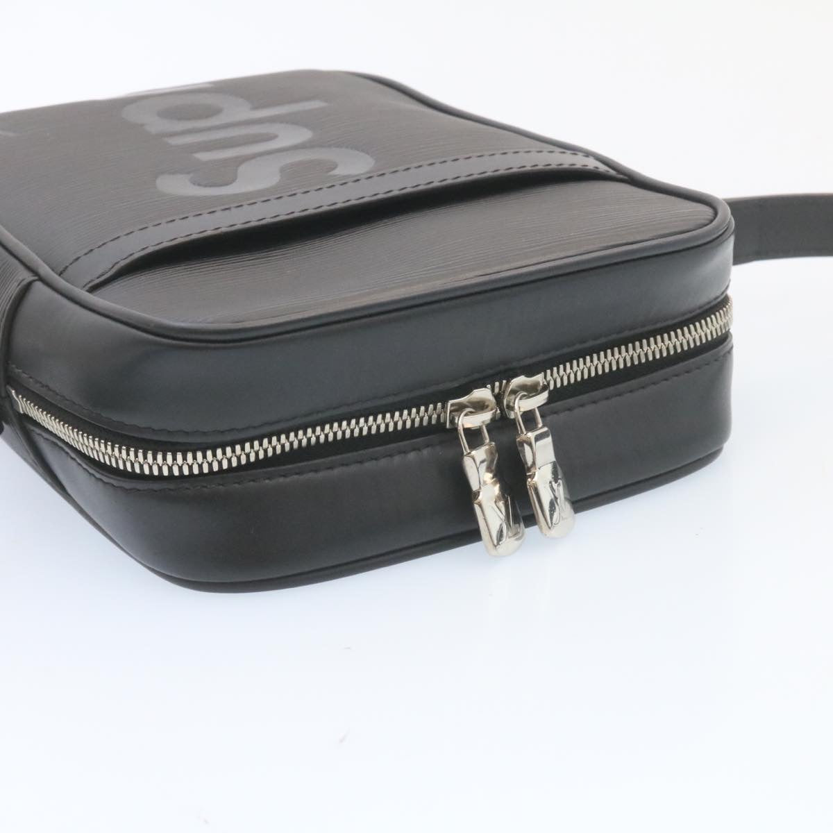 LOUIS VUITTON Supreme Epi Danube Shoulder Bag Black M53431 LV Auth ar5973SM