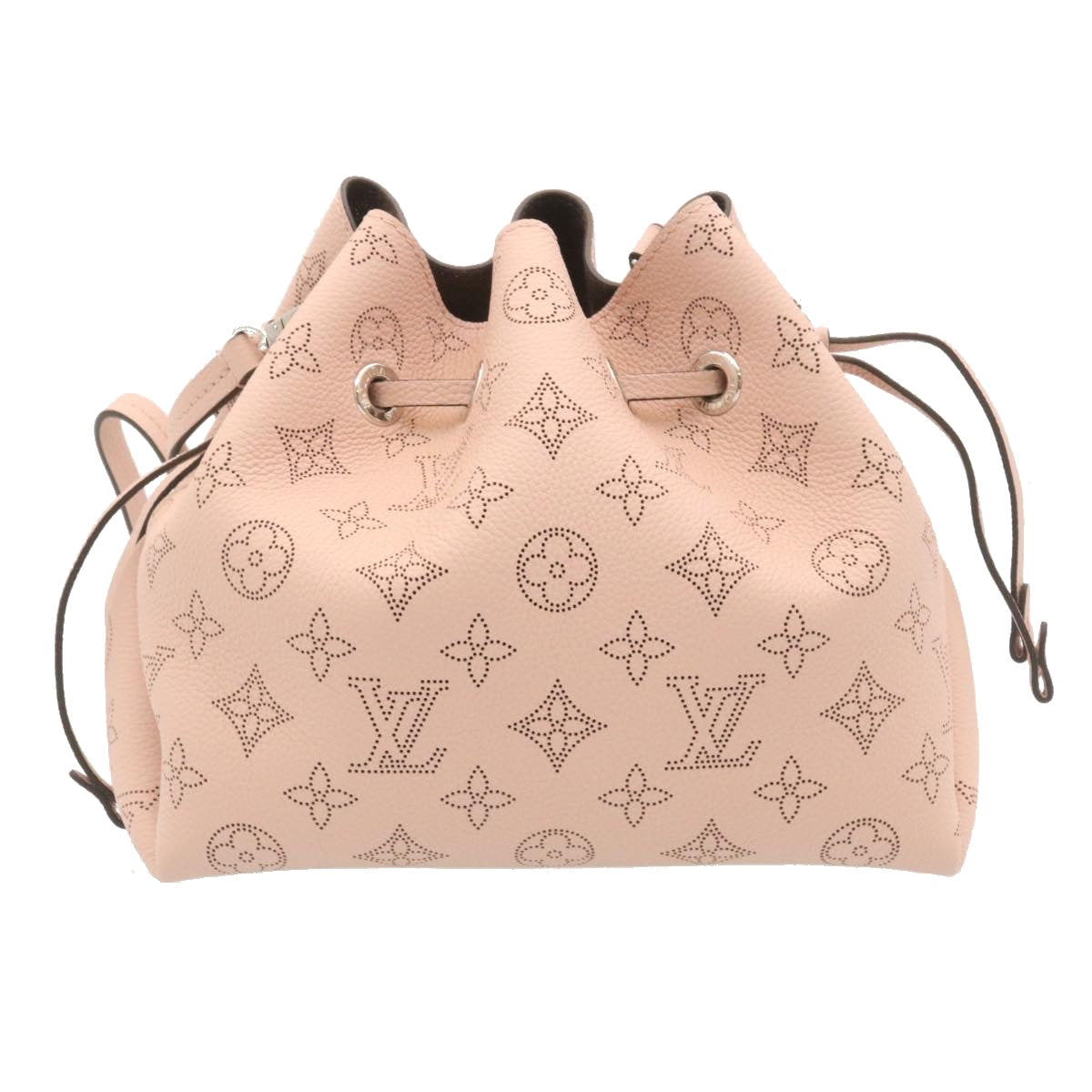 LOUIS VUITTON Monogram Mahina Bella Hand Bag Pink M57068 LV Auth ar6430S