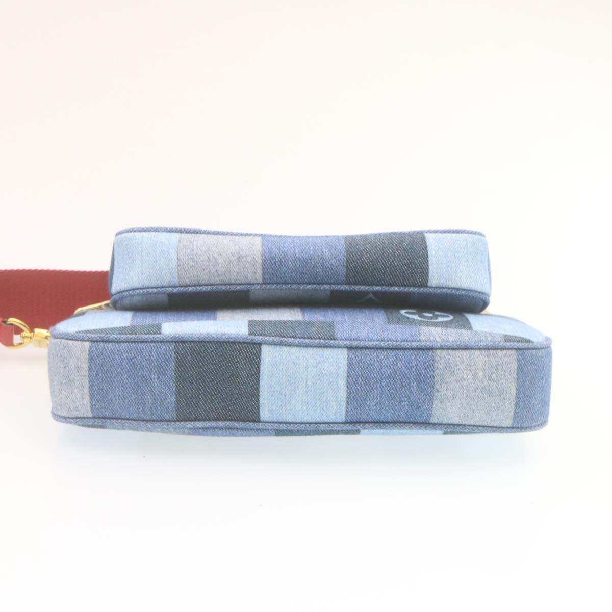 LOUIS VUITTON Denim Multi Pochette Accessoires Shoulder Bag M44990 Auth ar6462SM
