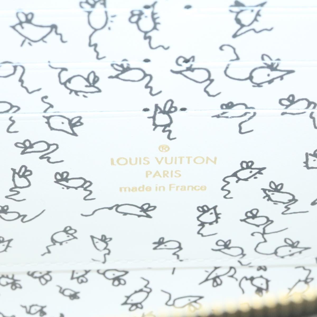 LOUIS VUITTON Monogram Cat Portefeuille Twist Chain Wallet M63888 Auth ar6463SM