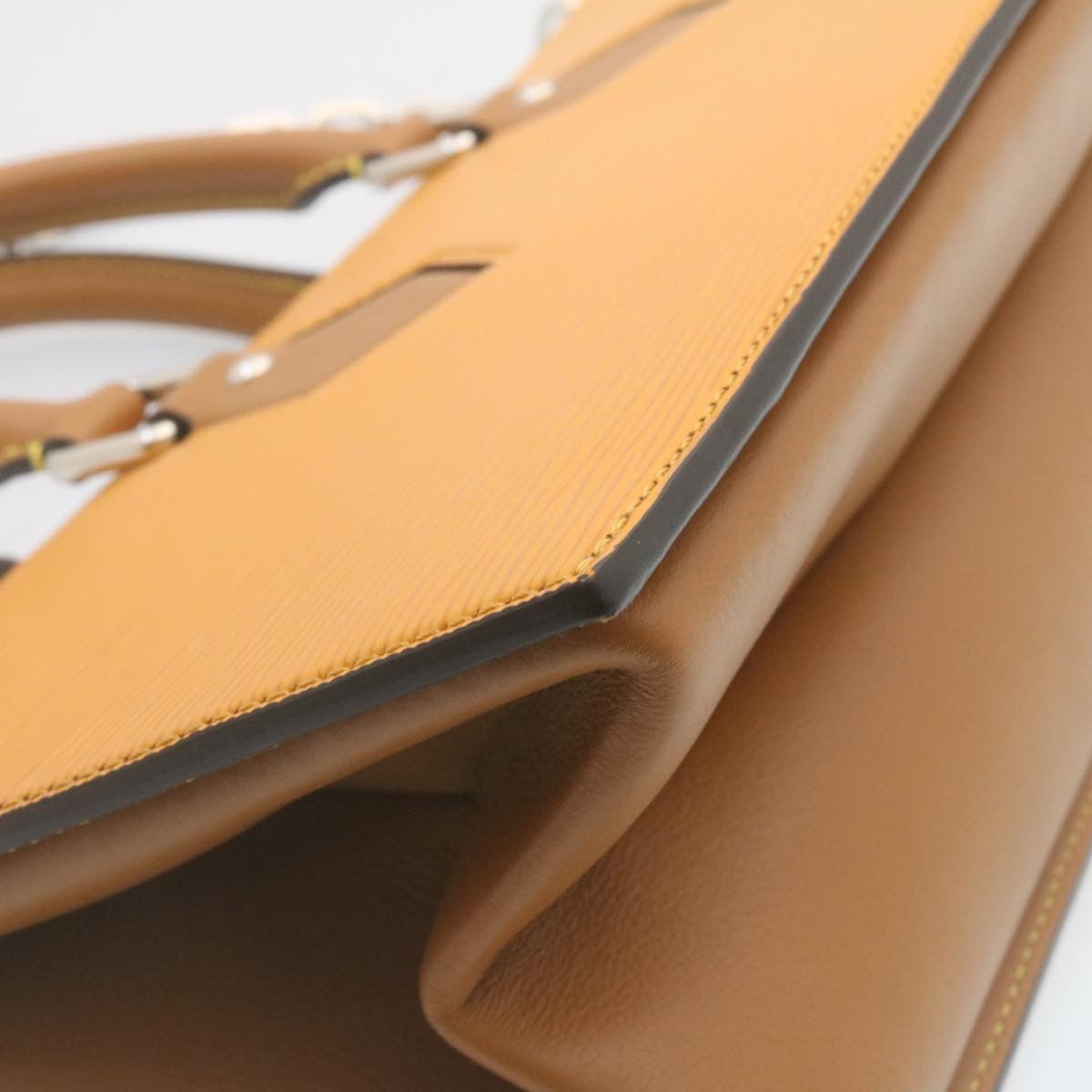 LOUIS VUITTON Epi San Fran Sac Tricot Hand Bag 2way Yellow M52805 Auth ar6465SV