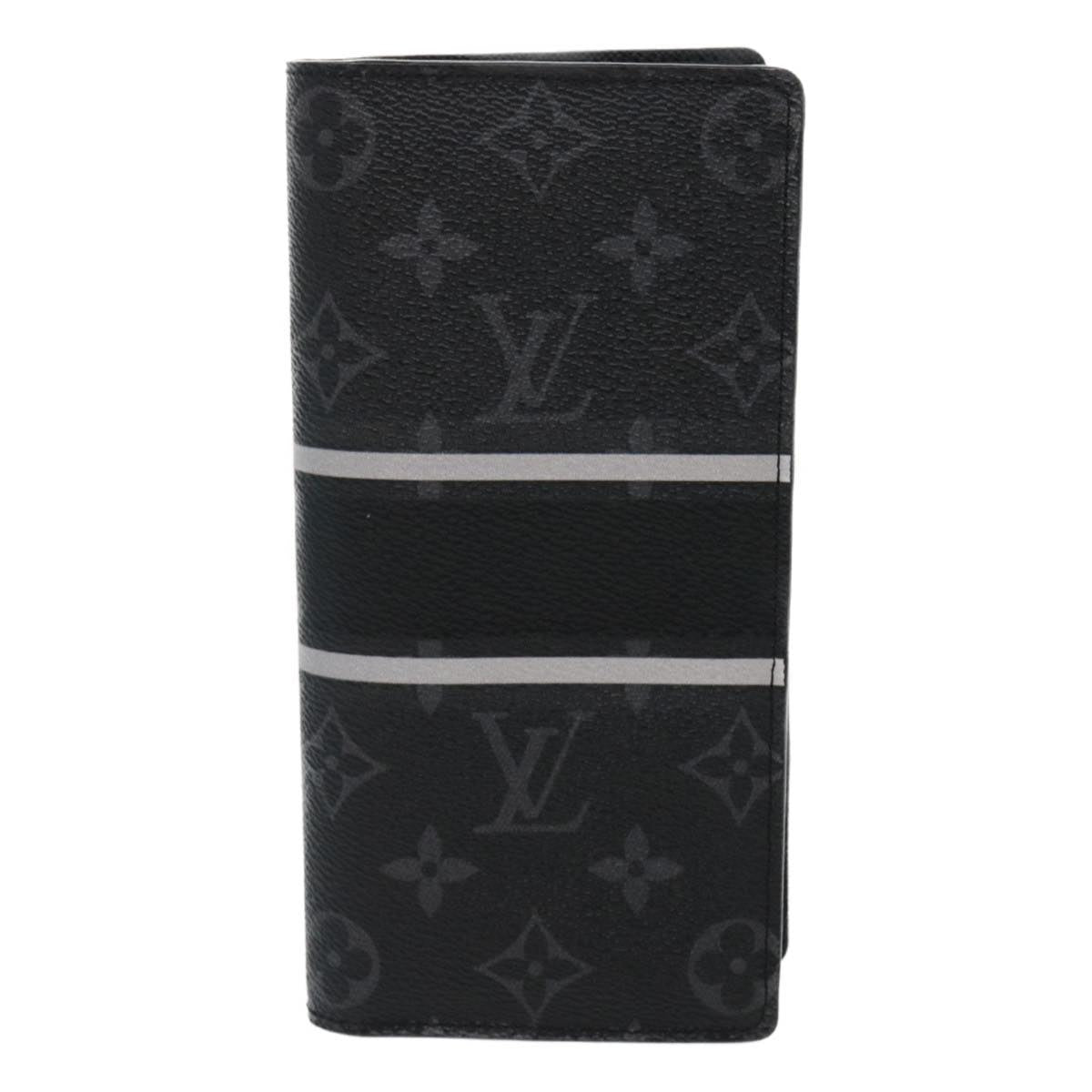 LOUIS VUITTON Eclipse Flash Portefeuille Braza Long Wallet M64438 Auth ar6842A