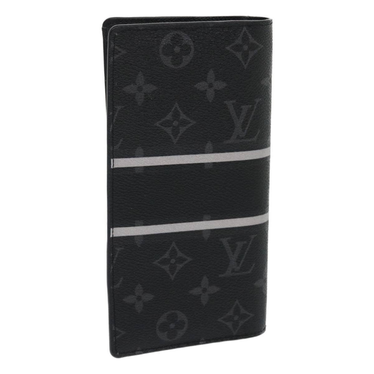 LOUIS VUITTON Eclipse Flash Portefeuille Braza Long Wallet M64438 Auth ar6842A