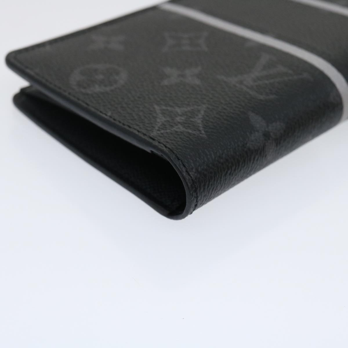 LOUIS VUITTON Eclipse Flash Portefeuille Braza Long Wallet M64438 Auth ar6842A