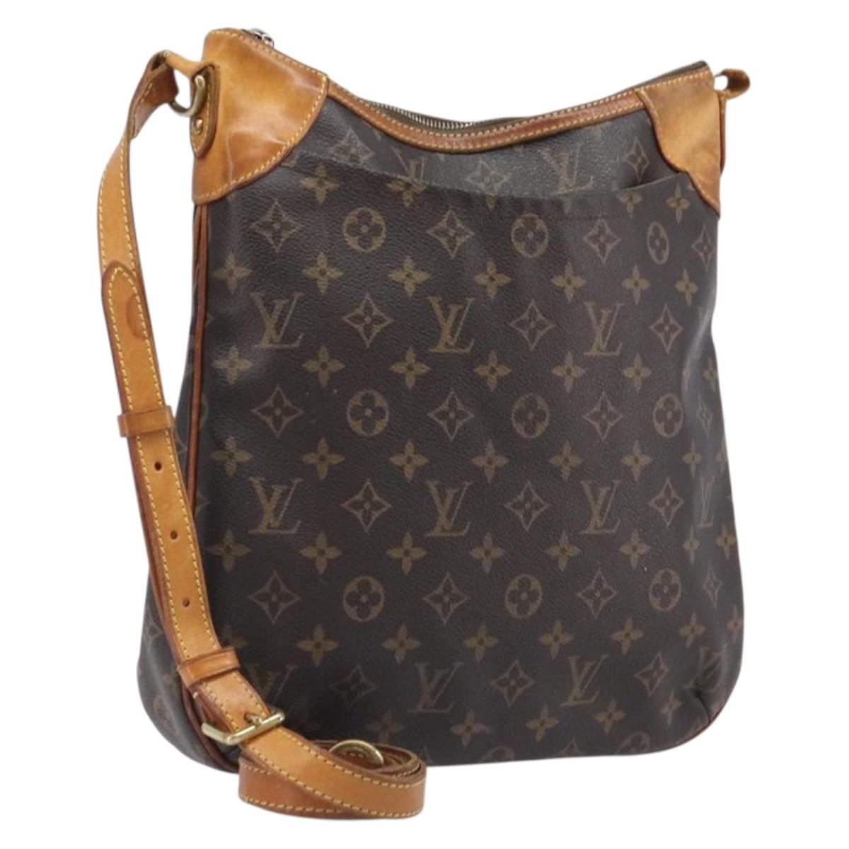 LOUIS VUITTON Monogram Odeon MM Shoulder Bag M56389 LV Auth ar8107B