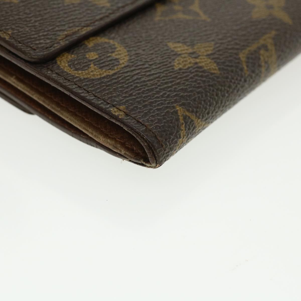 LOUIS VUITTON Monogram Portefeuille Elise Wallet M61654 LV Auth ar8746