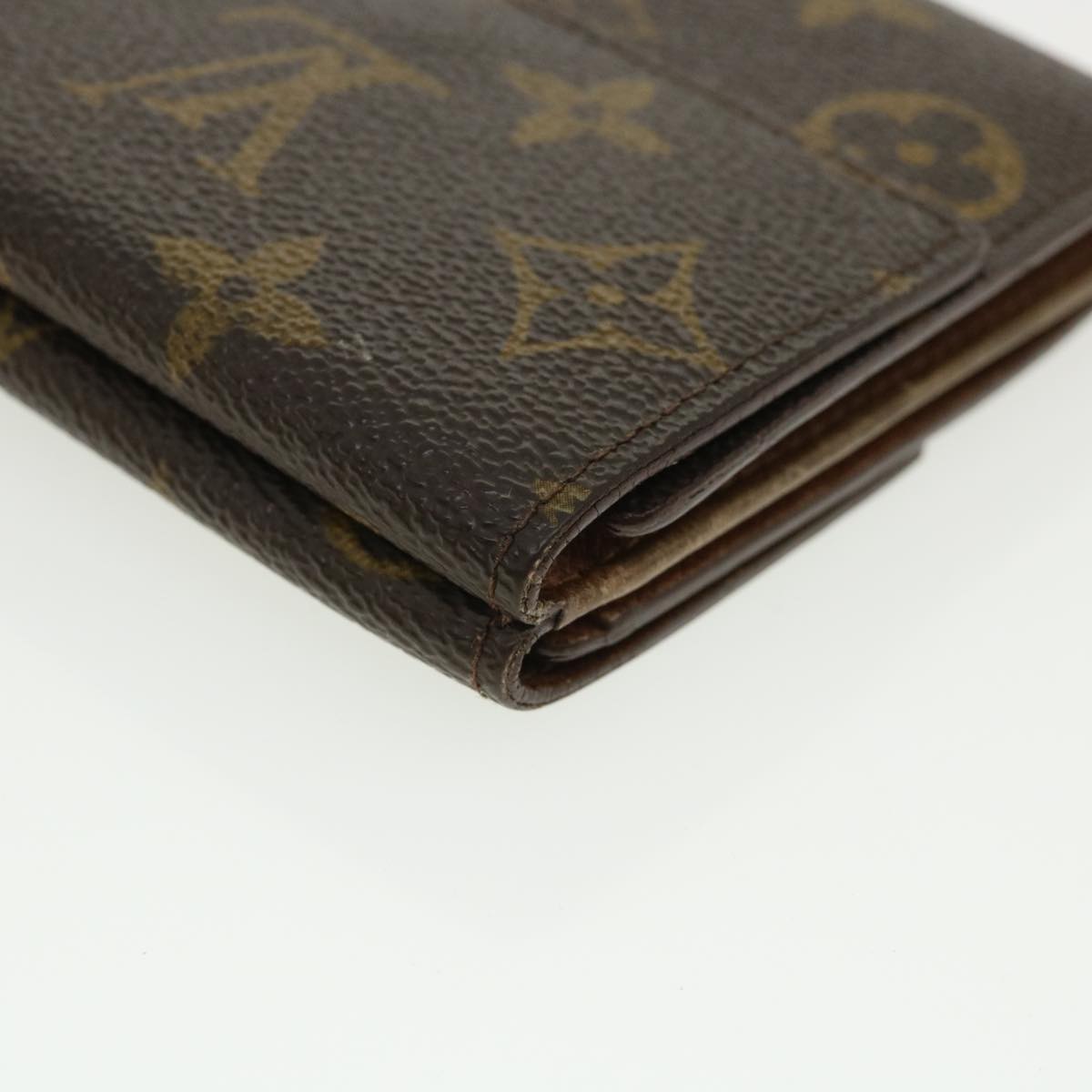 LOUIS VUITTON Monogram Portefeuille Elise Wallet M61654 LV Auth ar8746