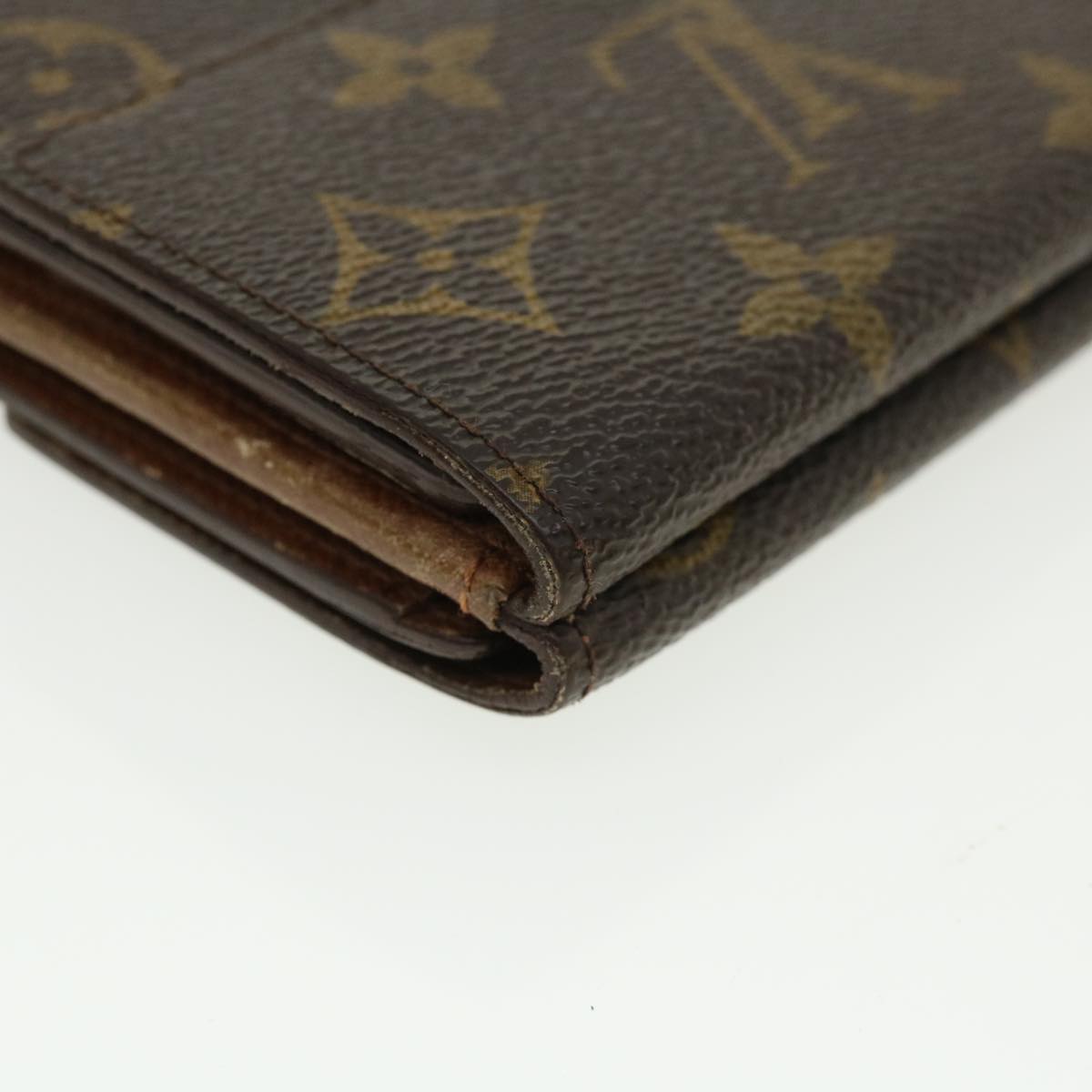 LOUIS VUITTON Monogram Portefeuille Elise Wallet M61654 LV Auth ar8746