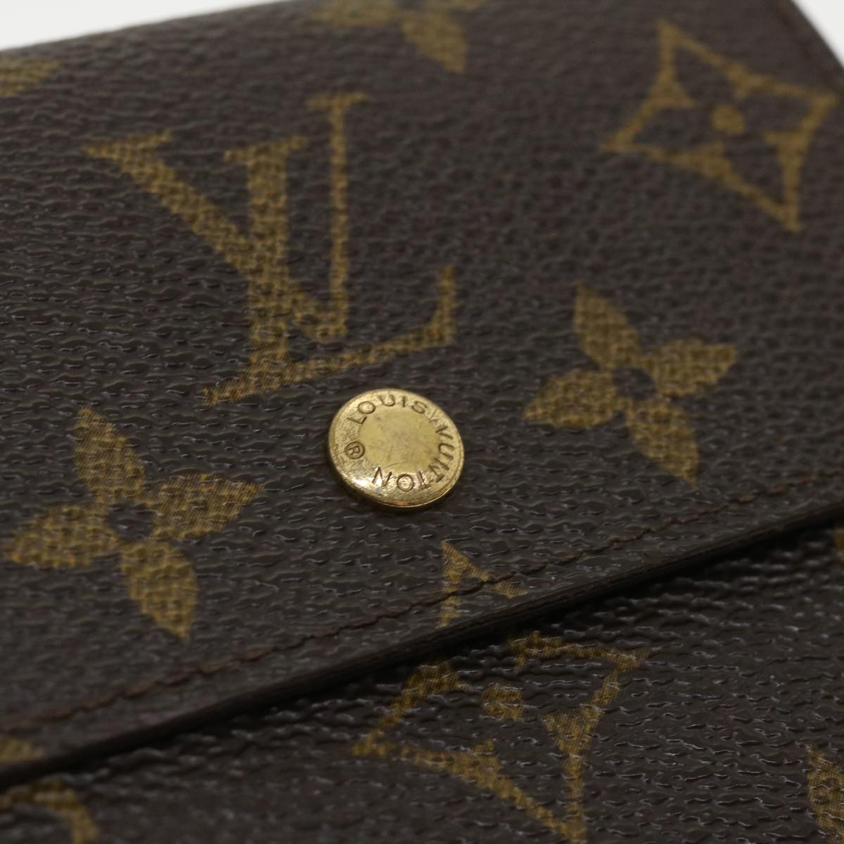 LOUIS VUITTON Monogram Portefeuille Elise Wallet M61654 LV Auth ar8746