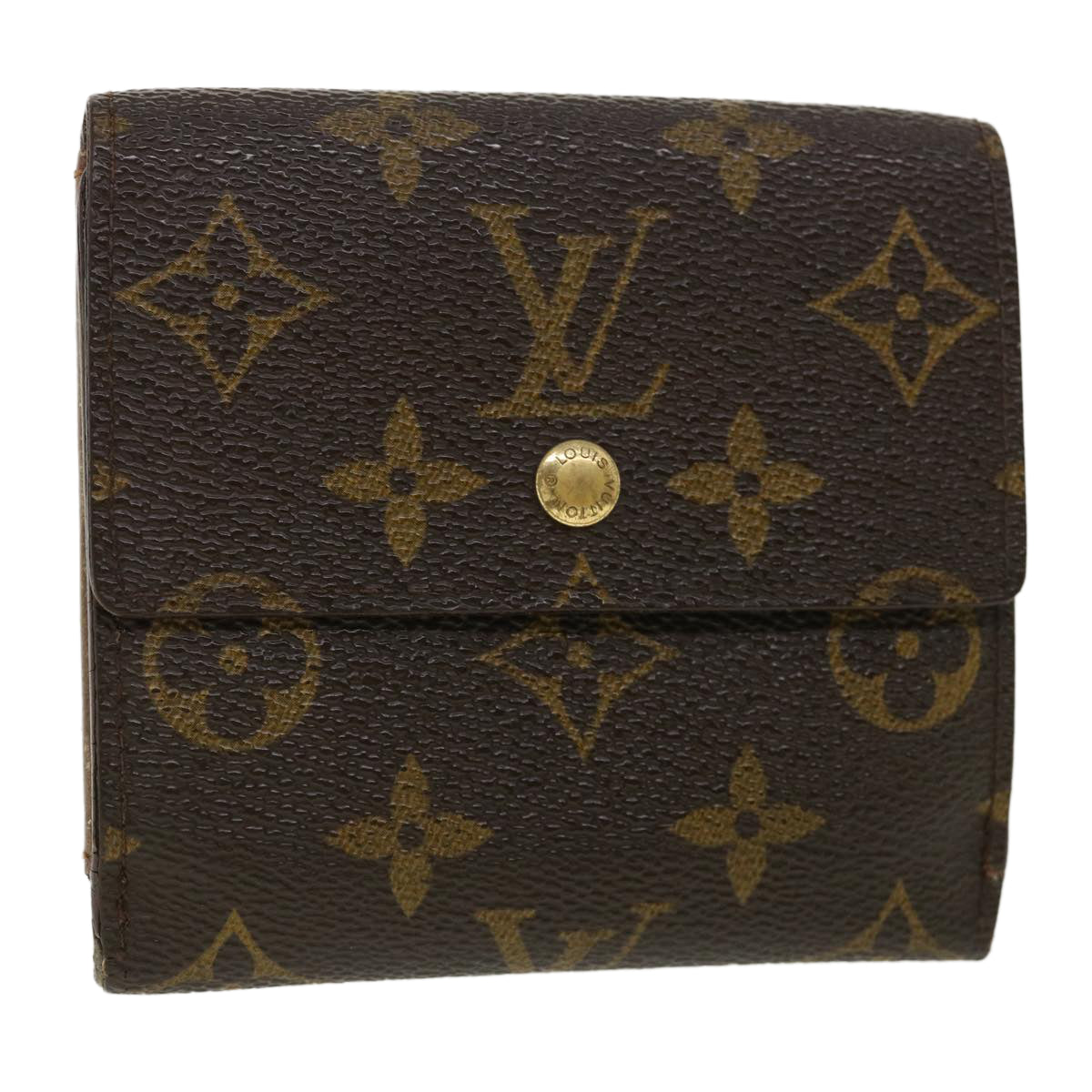 LOUIS VUITTON Monogram Portefeuille Elise Wallet M61654 LV Auth ar8746