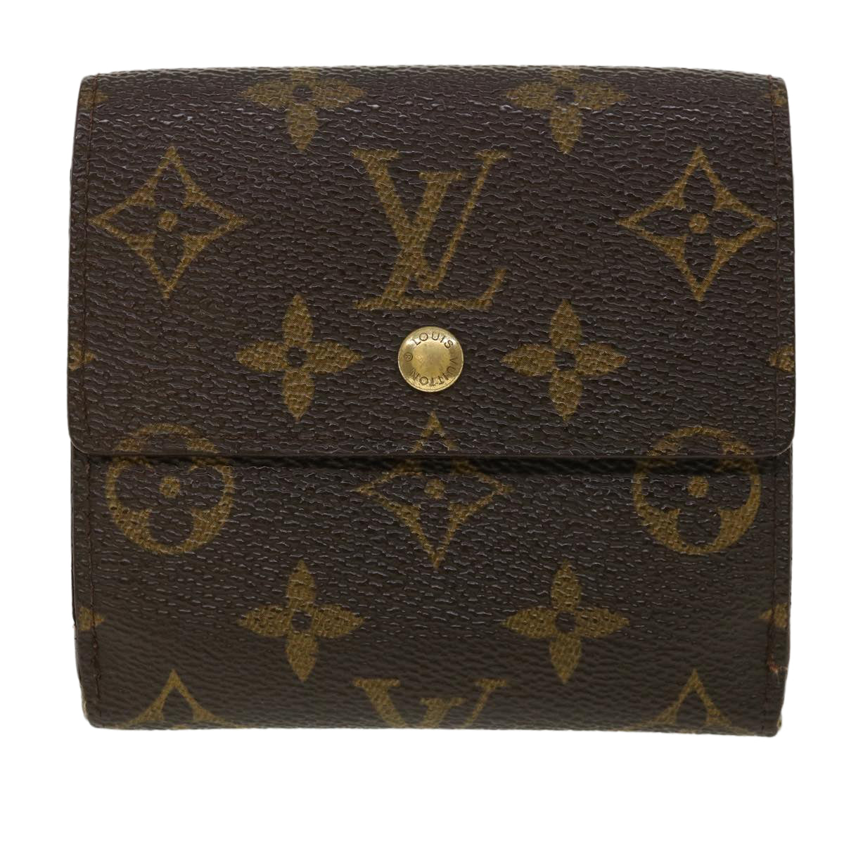 LOUIS VUITTON Monogram Portefeuille Elise Wallet M61654 LV Auth ar8746