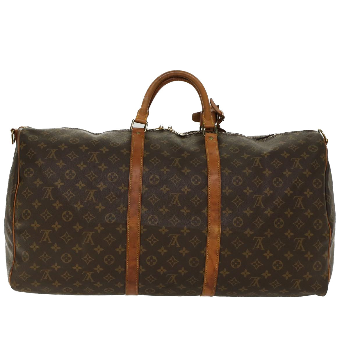 LOUIS VUITTON Monogram Keepall Bandouliere 60 Boston Bag M41412 LV Auth ar9464