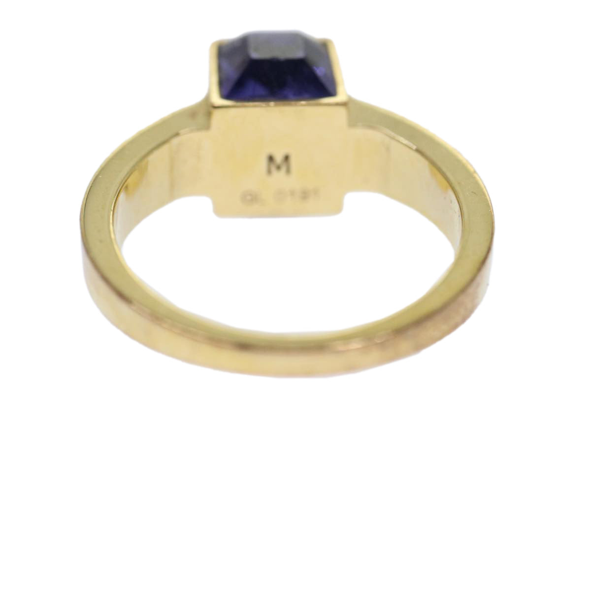 LOUIS VUITTON Berg Gamble Ring M Gold M65098 LV Auth ar9717B