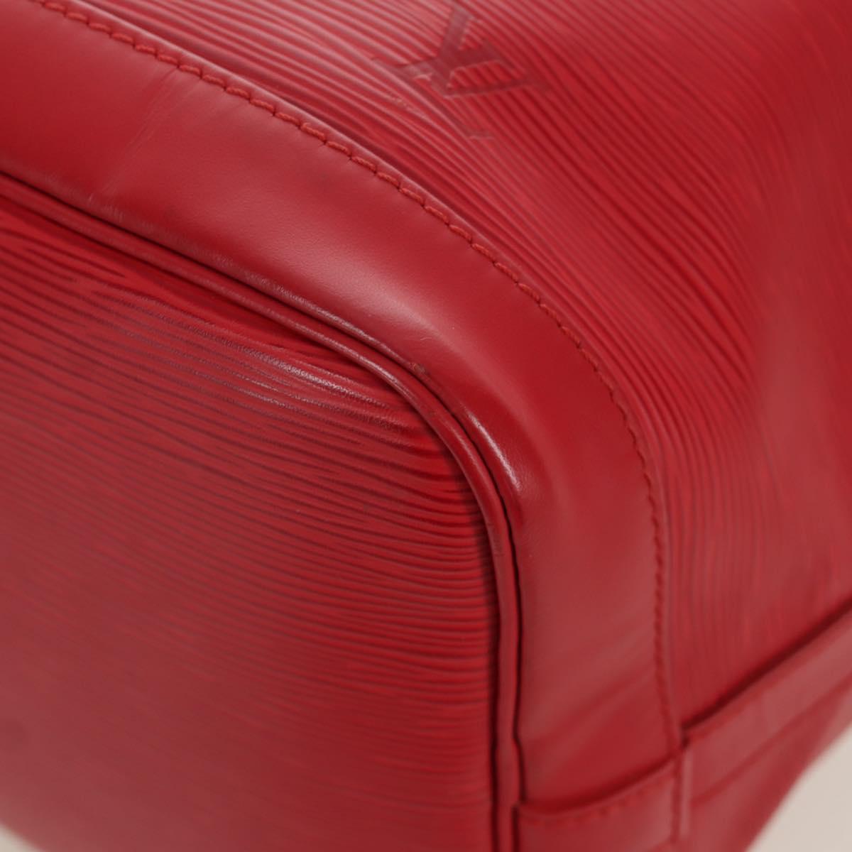 LOUIS VUITTON Epi Petit Noe Shoulder Bag Red M44107 LV Auth ARZ006V
