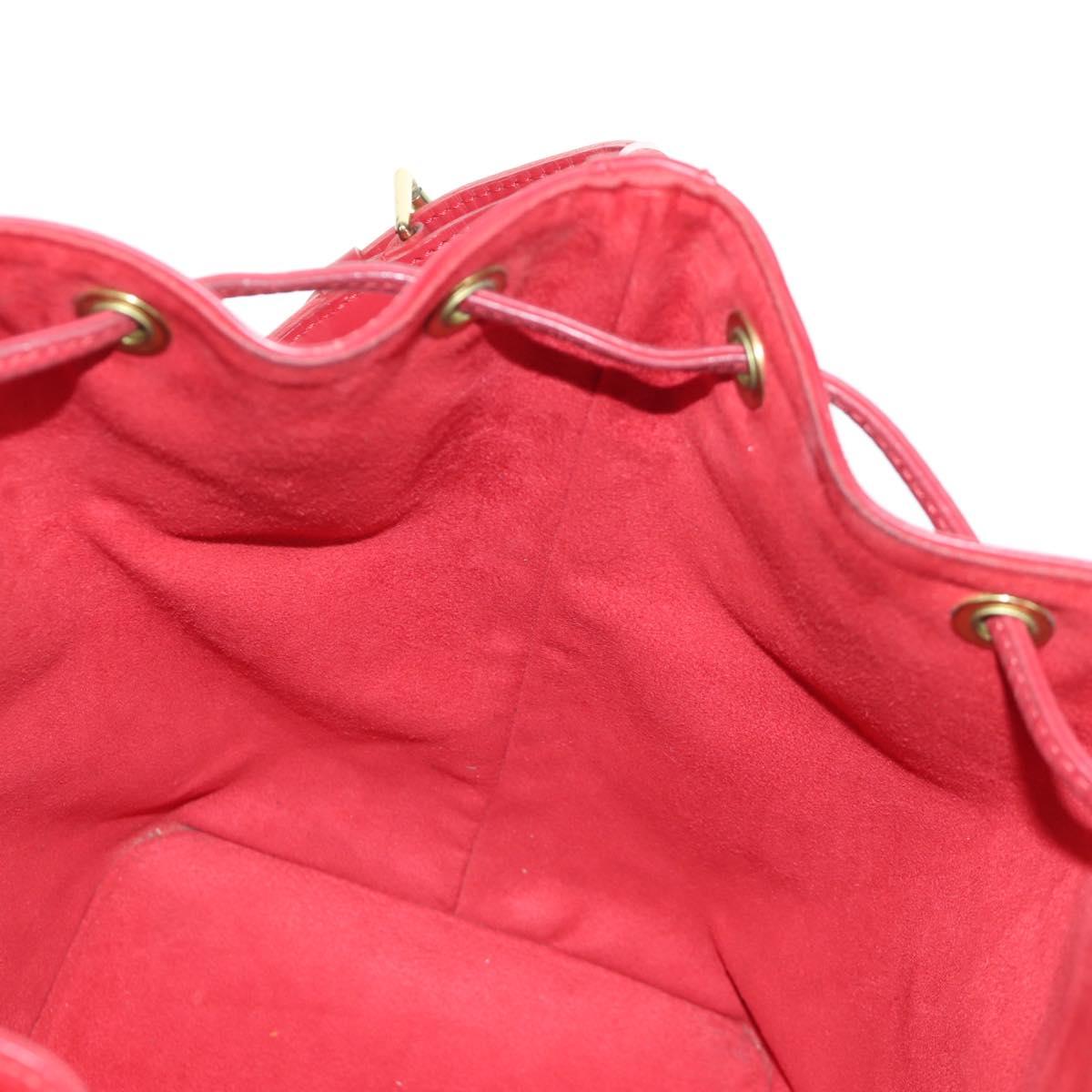 LOUIS VUITTON Epi Petit Noe Shoulder Bag Red M44107 LV Auth ARZ006V