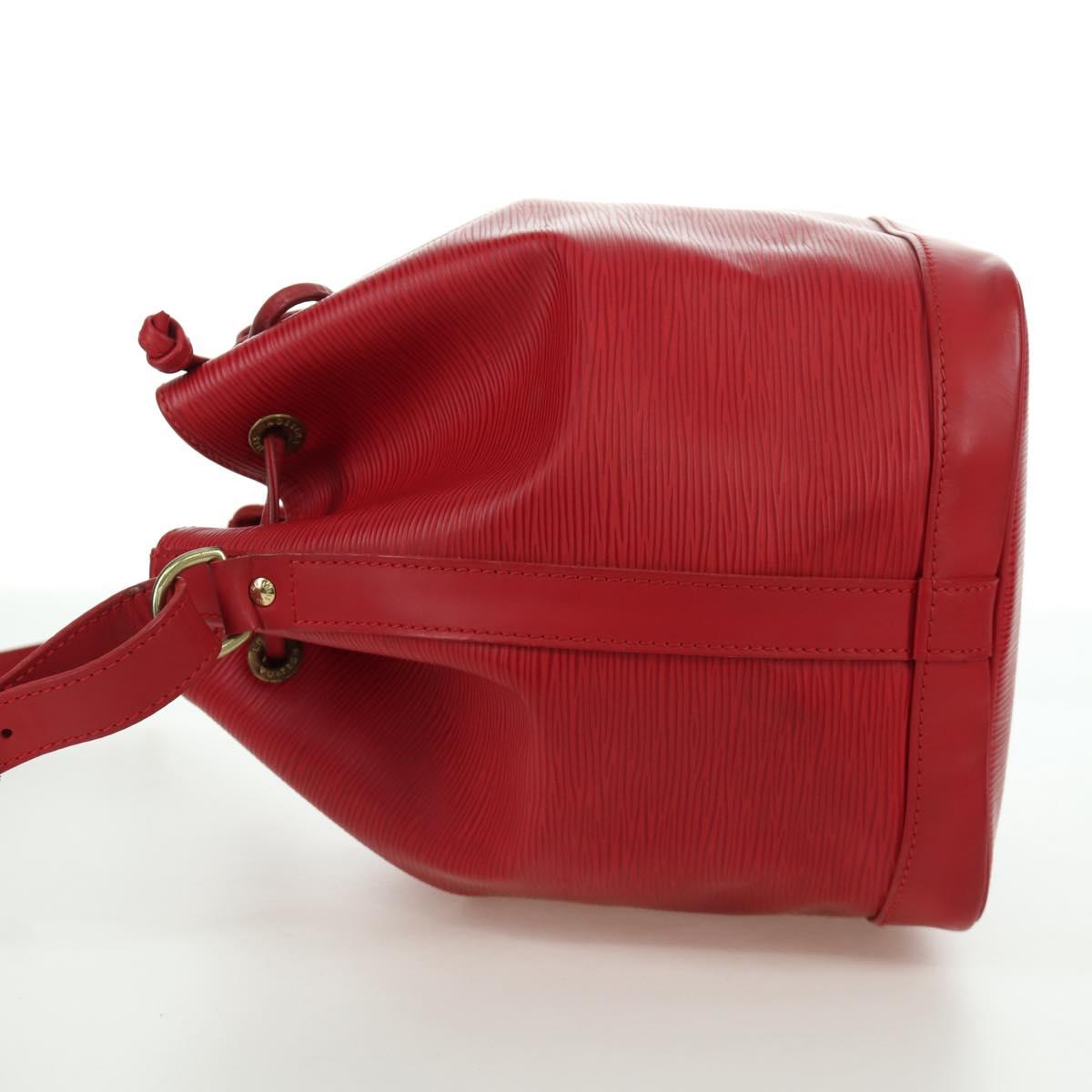 LOUIS VUITTON Epi Petit Noe Shoulder Bag Red M44107 LV Auth ARZ006V