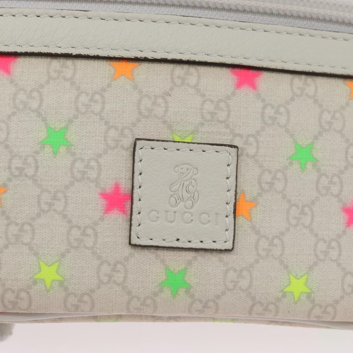 GUCCI Children's Waist Bag PVC White Silver 311159 Auth ARZ010A