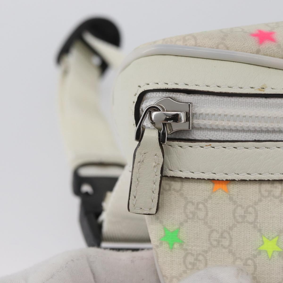 GUCCI Children's Waist Bag PVC White Silver 311159 Auth ARZ010A