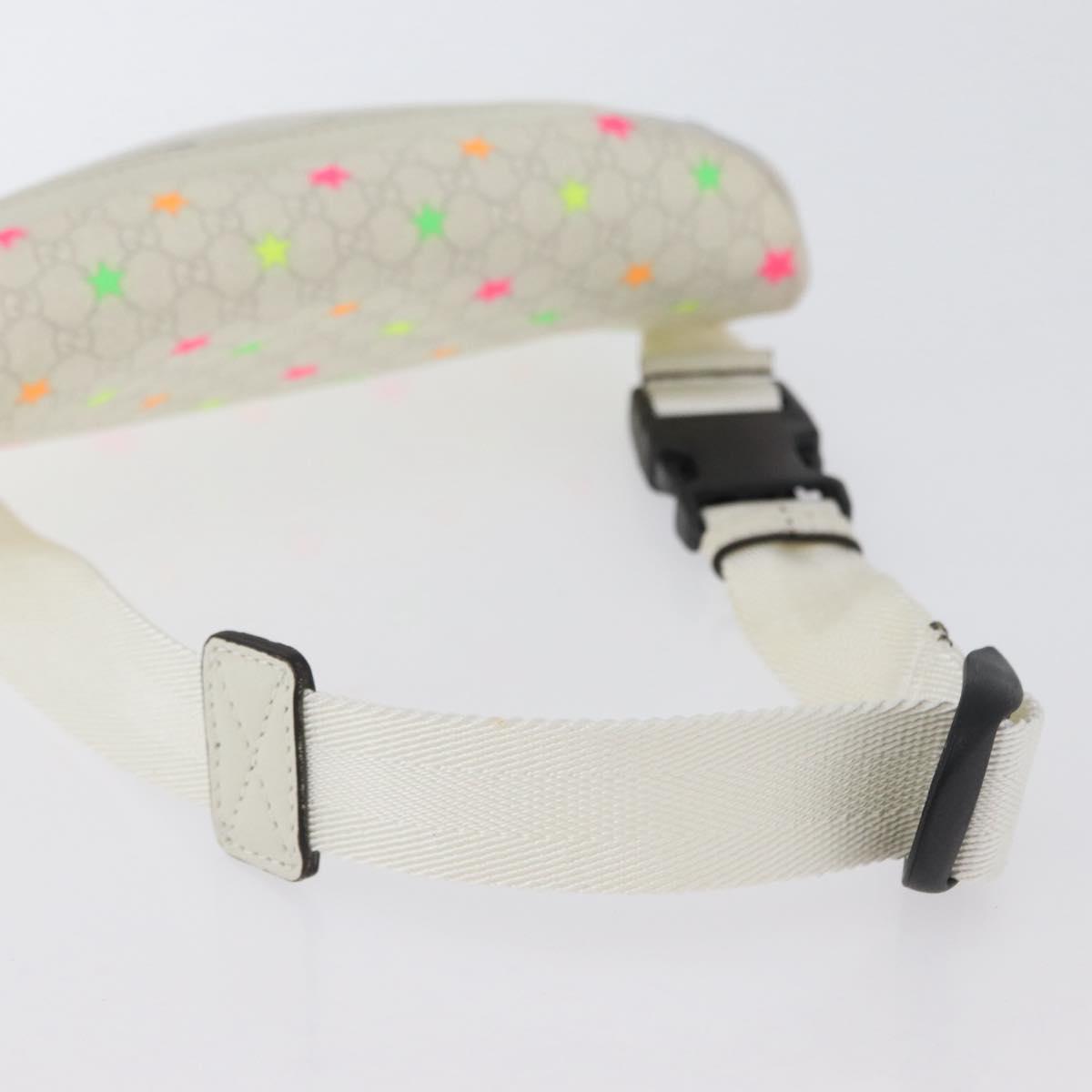 GUCCI Children's Waist Bag PVC White Silver 311159 Auth ARZ010A