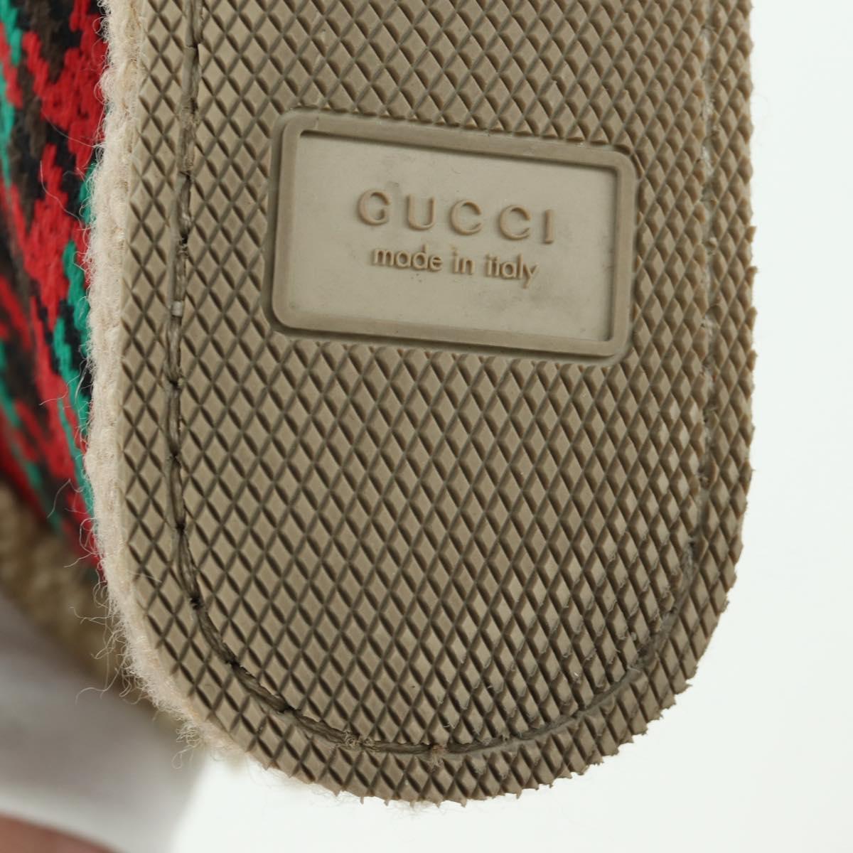 GUCCI Horsebit boots Mouton Red Gold Auth ARZ016M