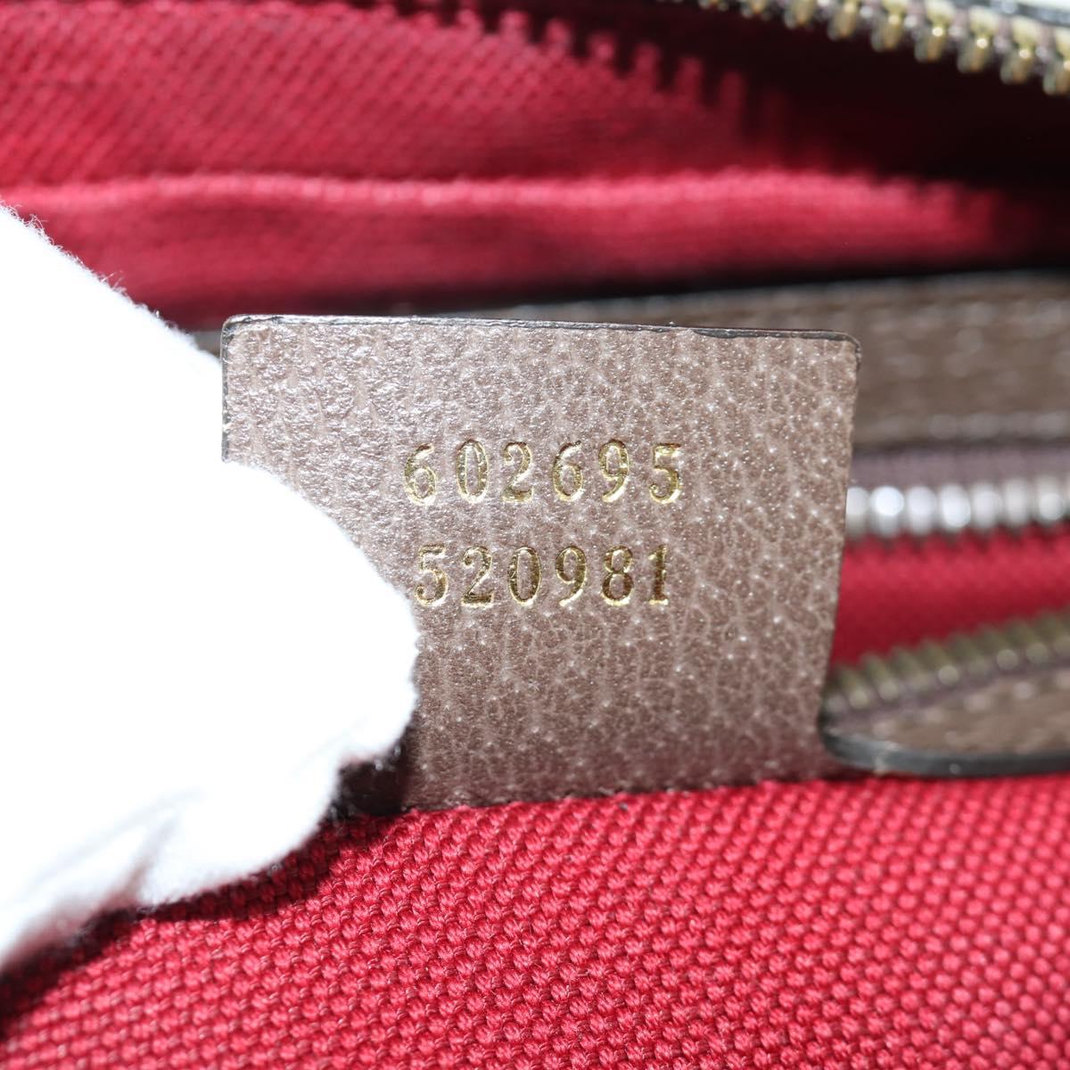 GUCCI GG Canvas Disney Waist bag PVC Beige Gold 602695 Auth ARZ017SAM