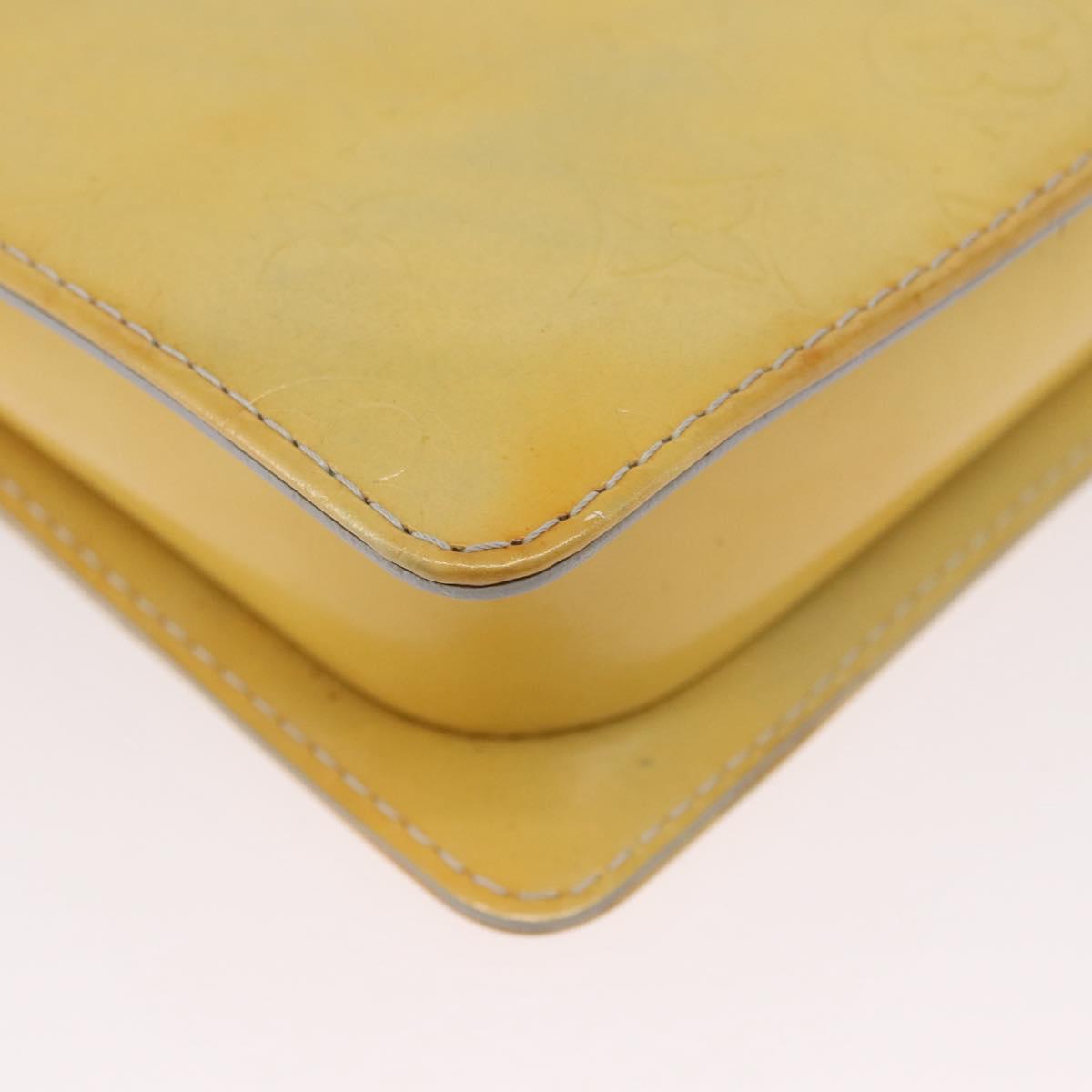 LOUIS VUITTON Monogram Vernis Motto Accessory Pouch Gris M91030 LV Auth ARZ024