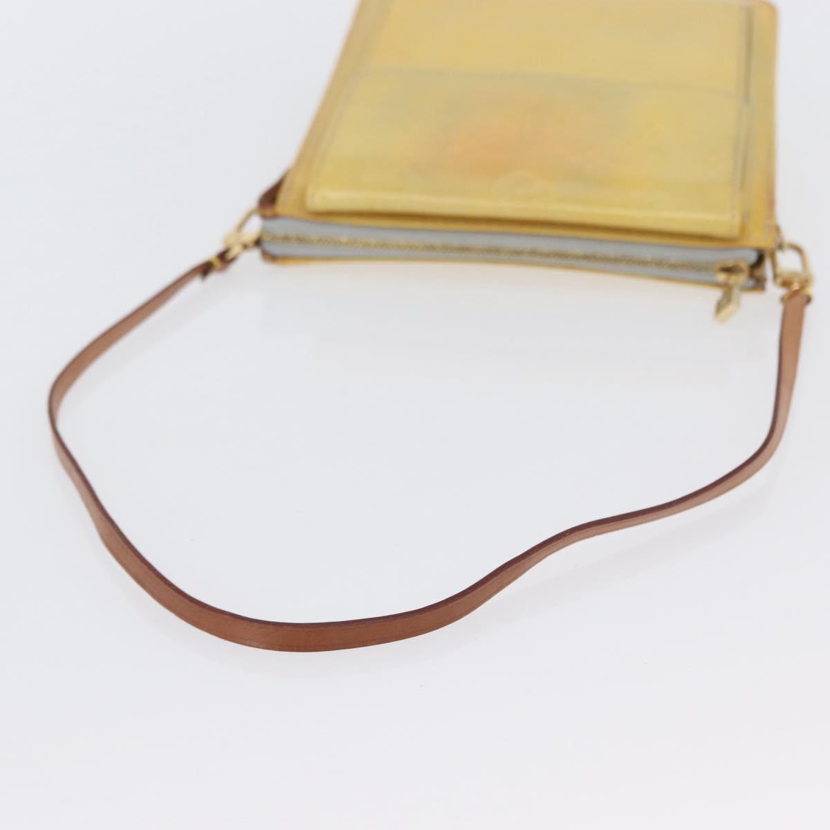 LOUIS VUITTON Monogram Vernis Motto Accessory Pouch Gris M91030 LV Auth ARZ024