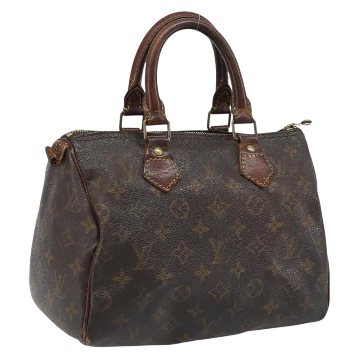 LOUIS VUITTON Monogram Speedy 25 Hand Bag M41528 LV Auth ARZ027