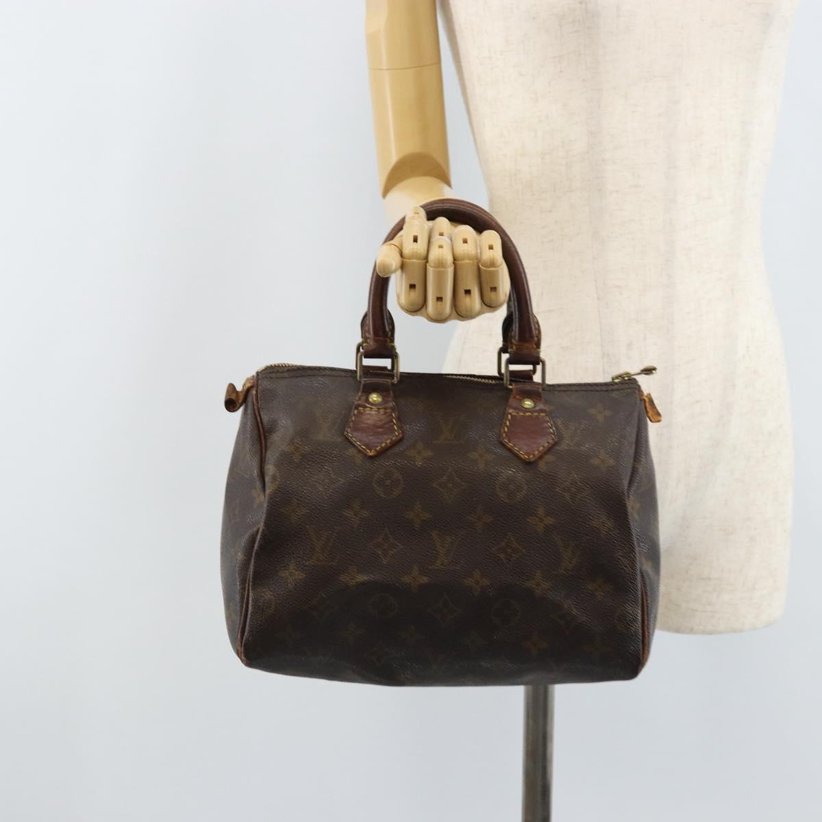 LOUIS VUITTON Monogram Speedy 25 Hand Bag M41528 LV Auth ARZ027