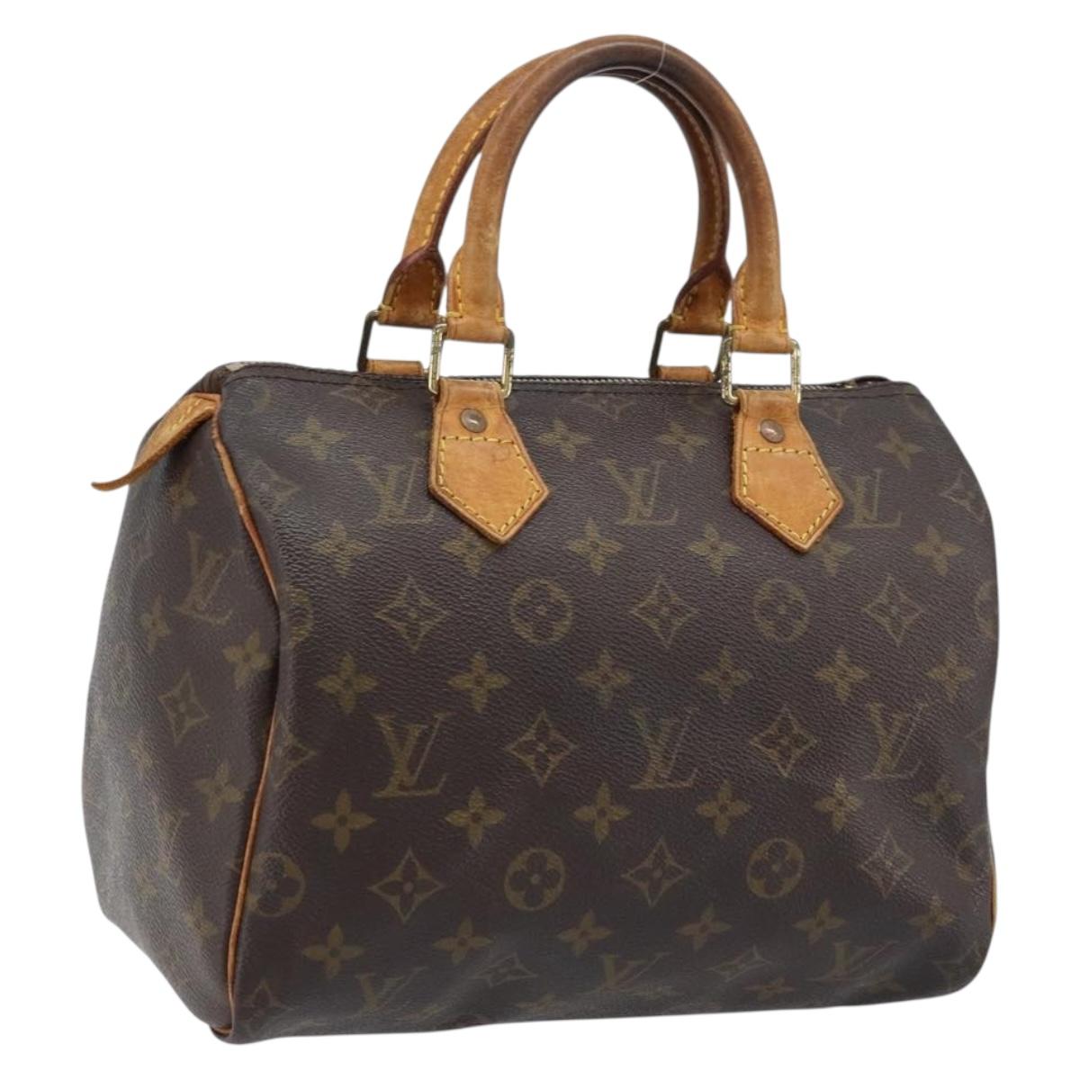 LOUIS VUITTON Monogram Speedy 25 Hand Bag M41528 LV Auth ARZ028