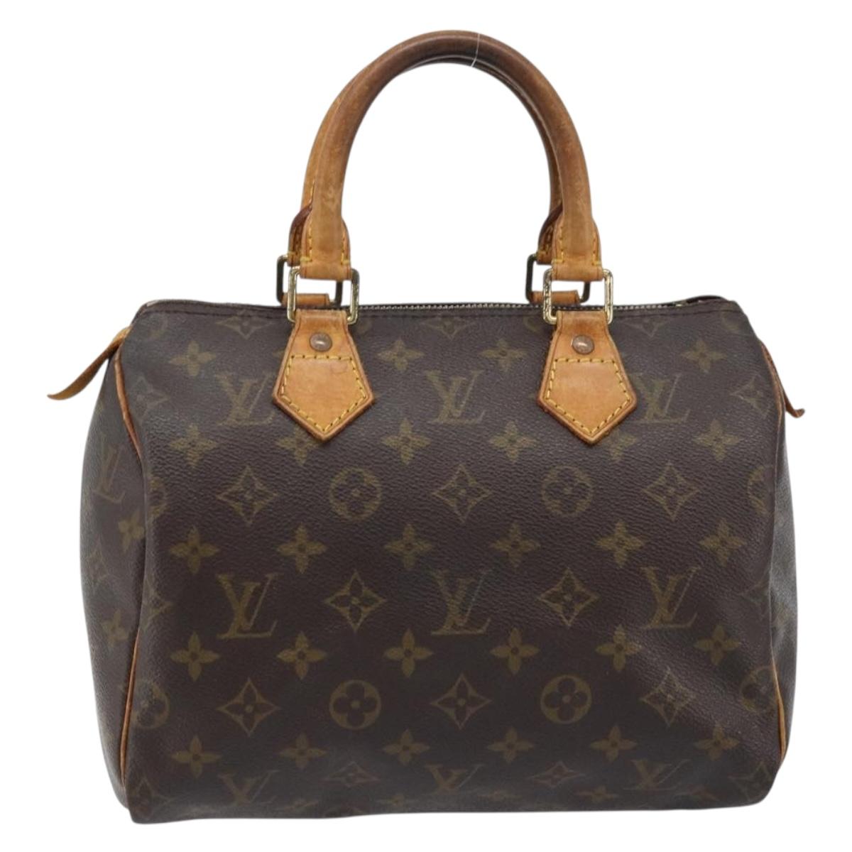 LOUIS VUITTON Monogram Speedy 25 Hand Bag M41528 LV Auth ARZ028