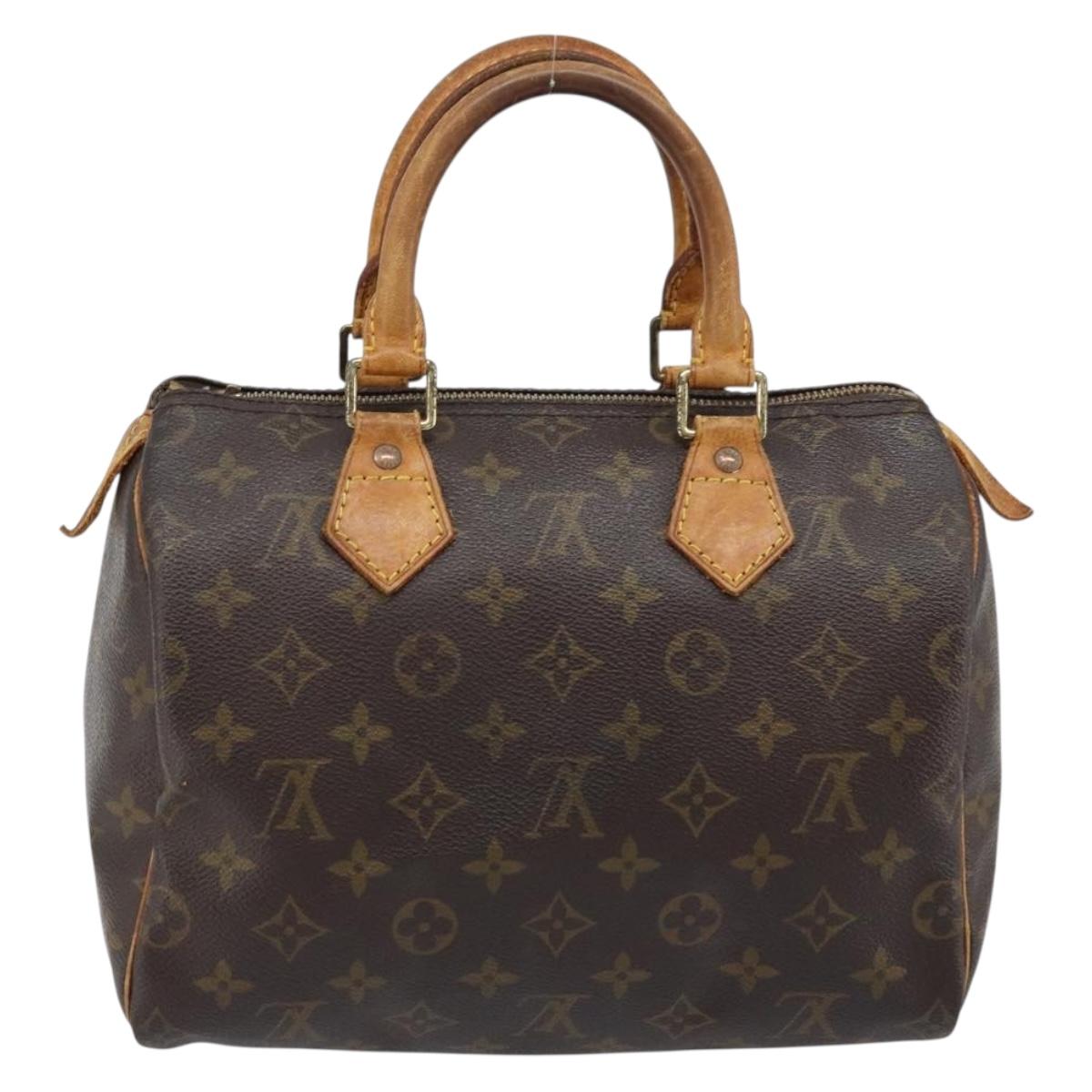 LOUIS VUITTON Monogram Speedy 25 Hand Bag M41528 LV Auth ARZ028