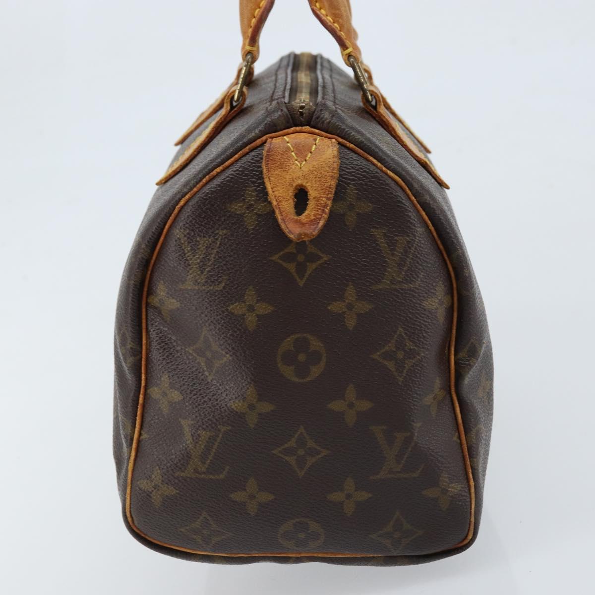 LOUIS VUITTON Monogram Speedy 25 Hand Bag M41528 LV Auth ARZ028