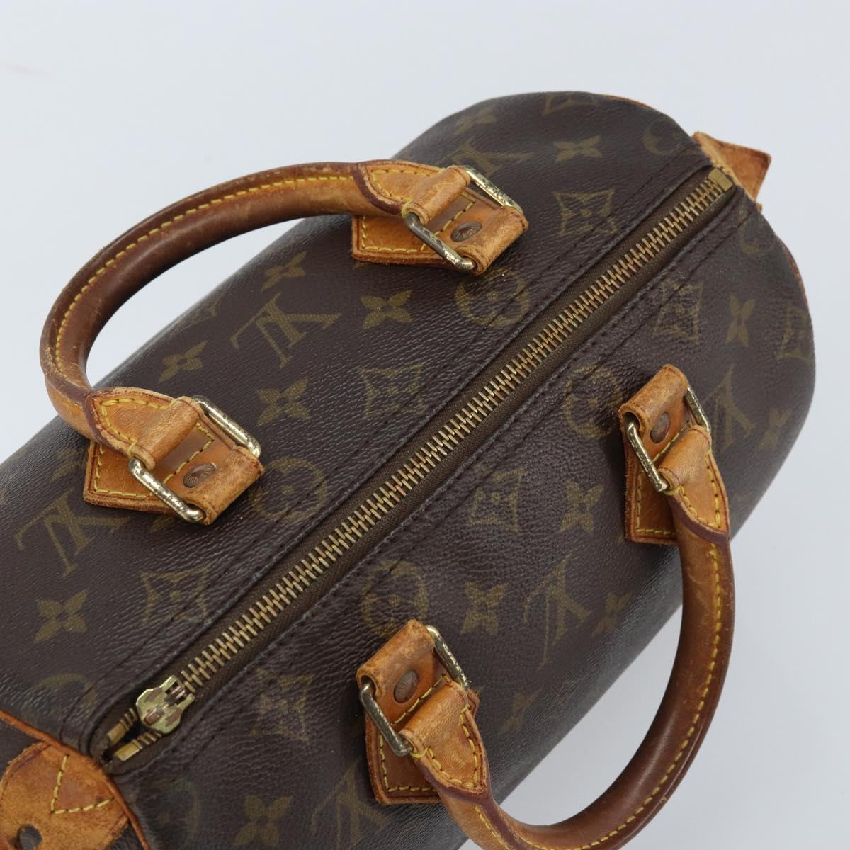 LOUIS VUITTON Monogram Speedy 25 Hand Bag M41528 LV Auth ARZ028