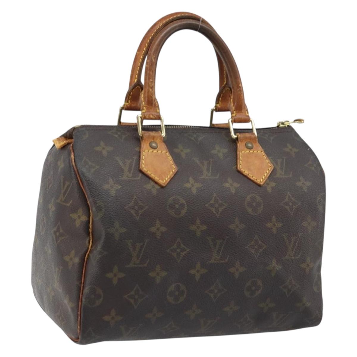 LOUIS VUITTON Monogram Speedy 25 Hand Bag M41528 LV Auth ARZ031