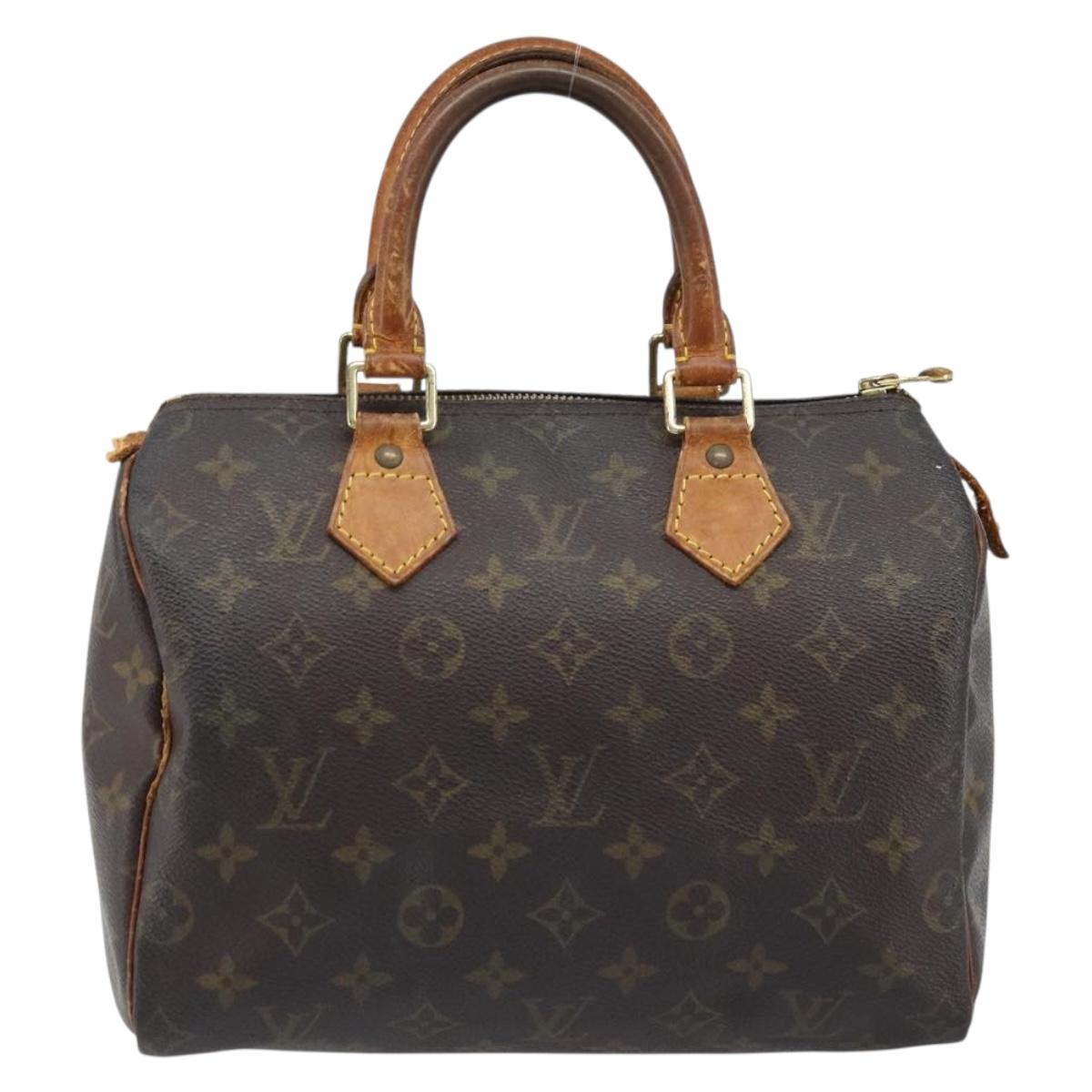 LOUIS VUITTON Monogram Speedy 25 Hand Bag M41528 LV Auth ARZ031