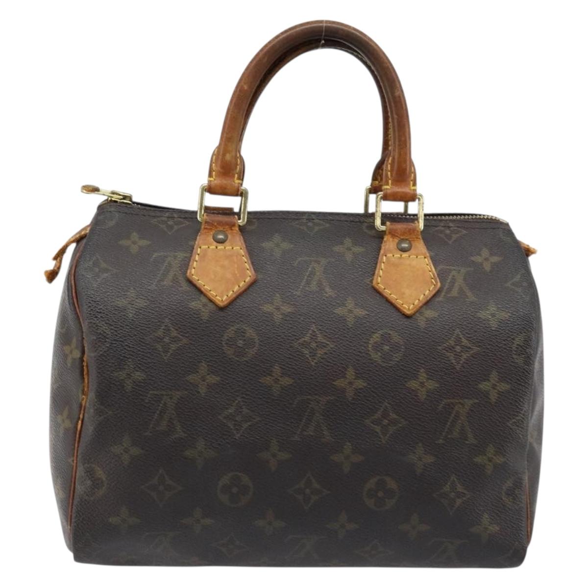 LOUIS VUITTON Monogram Speedy 25 Hand Bag M41528 LV Auth ARZ031