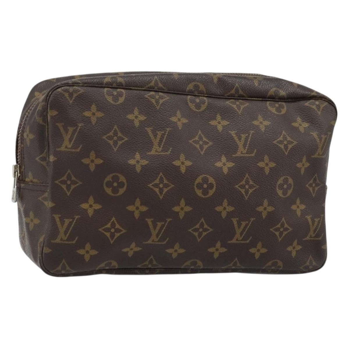 LOUIS VUITTON Monogram Trousse Toilette 28 Clutch Bag M47522 LV Auth ARZ042
