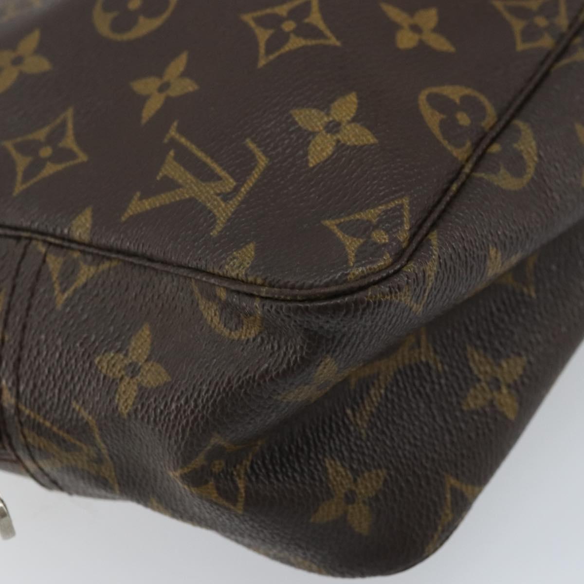 LOUIS VUITTON Monogram Trousse Toilette 28 Clutch Bag M47522 LV Auth ARZ042