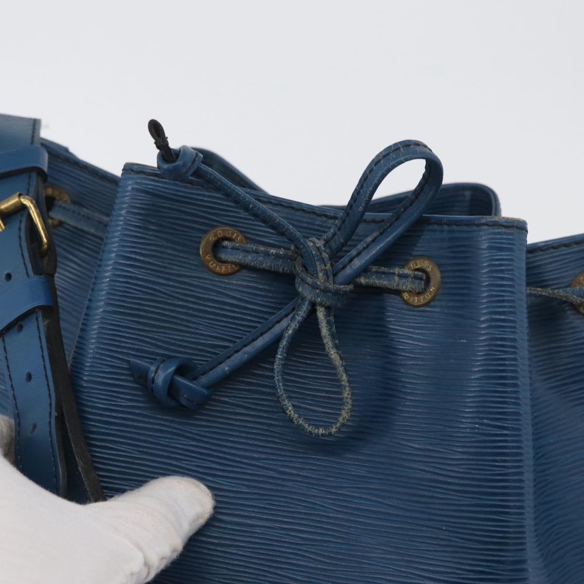 LOUIS VUITTON Epi Noe Shoulder Bag Toledo Blue M44005 LV Auth ARZ049