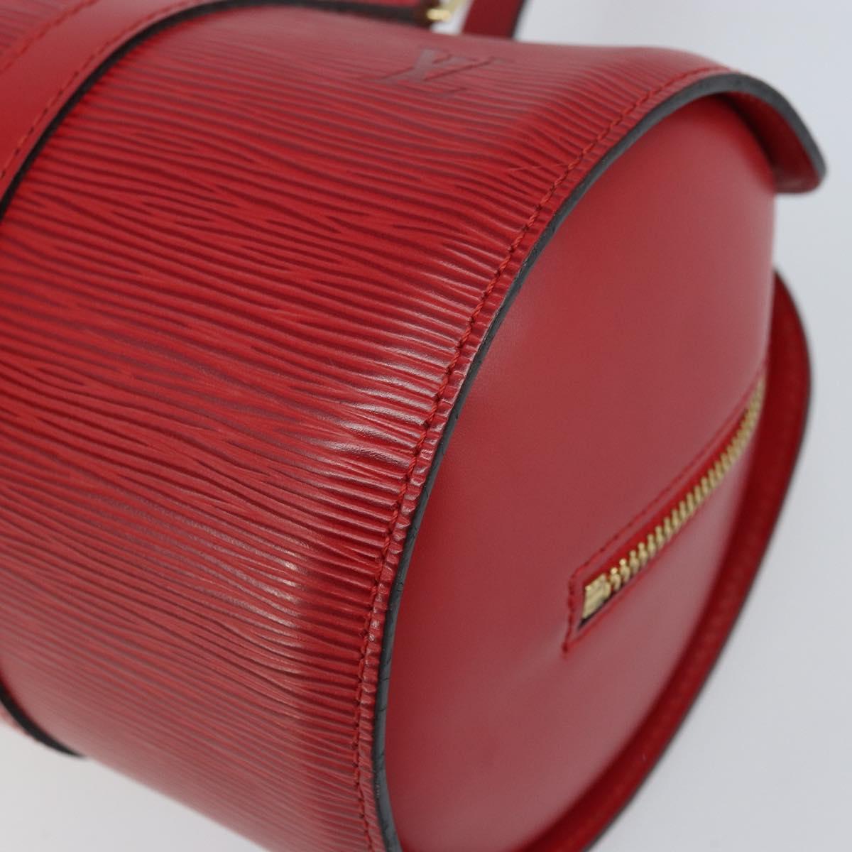 LOUIS VUITTON Epi Soufflot Hand Bag Red M52227 LV Auth ARZ055V