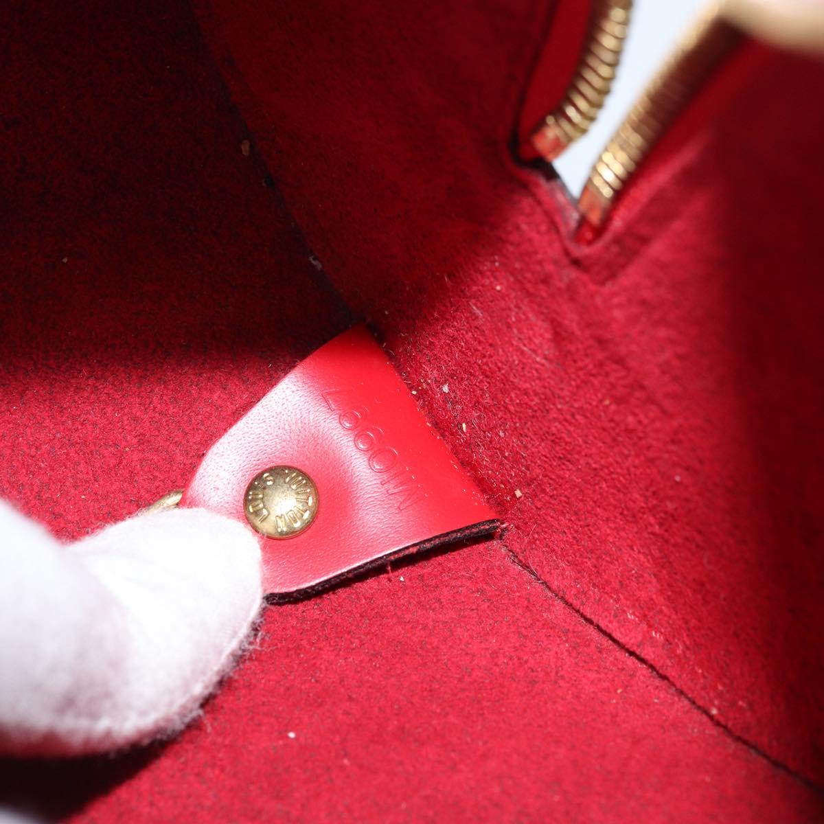 LOUIS VUITTON Epi Soufflot Hand Bag Red M52227 LV Auth ARZ055V