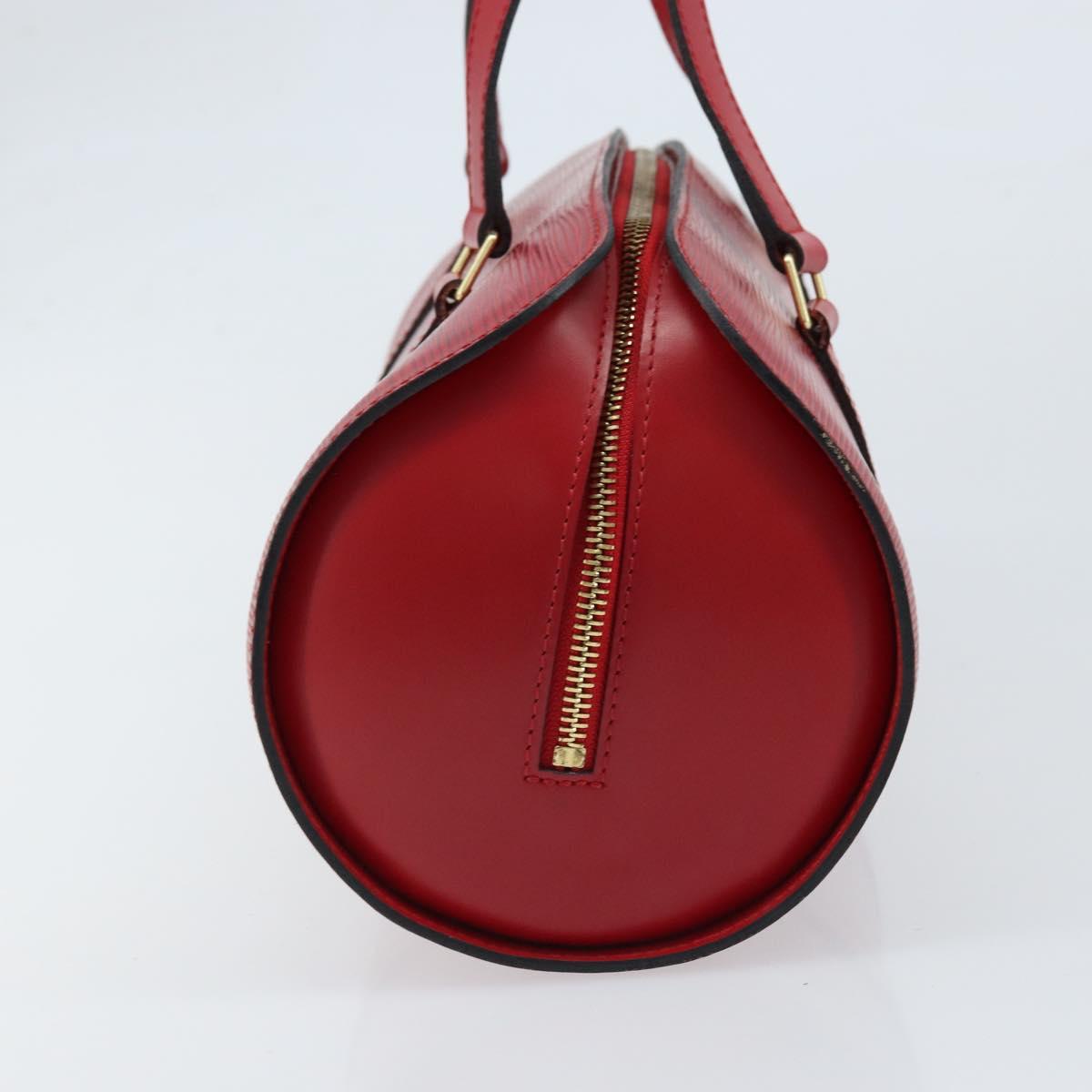 LOUIS VUITTON Epi Soufflot Hand Bag Red M52227 LV Auth ARZ055V