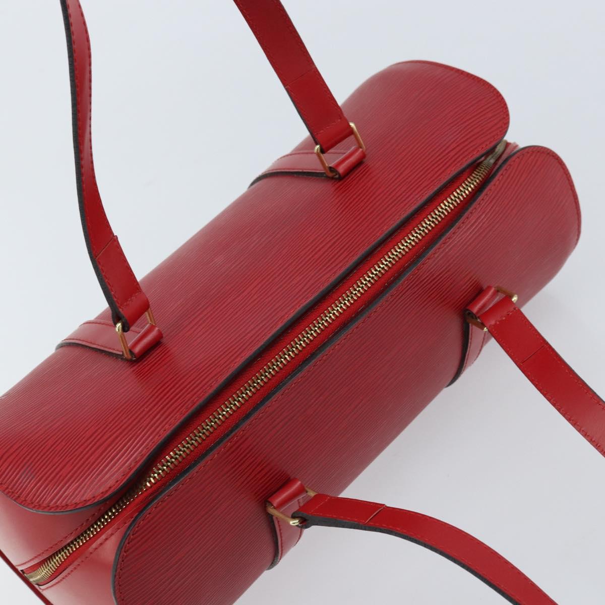 LOUIS VUITTON Epi Soufflot Hand Bag Red M52227 LV Auth ARZ055V