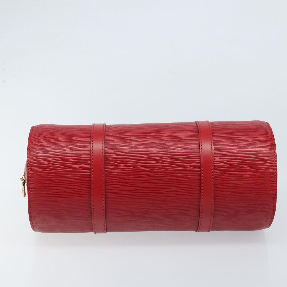LOUIS VUITTON Epi Soufflot Hand Bag Red M52227 LV Auth ARZ055V