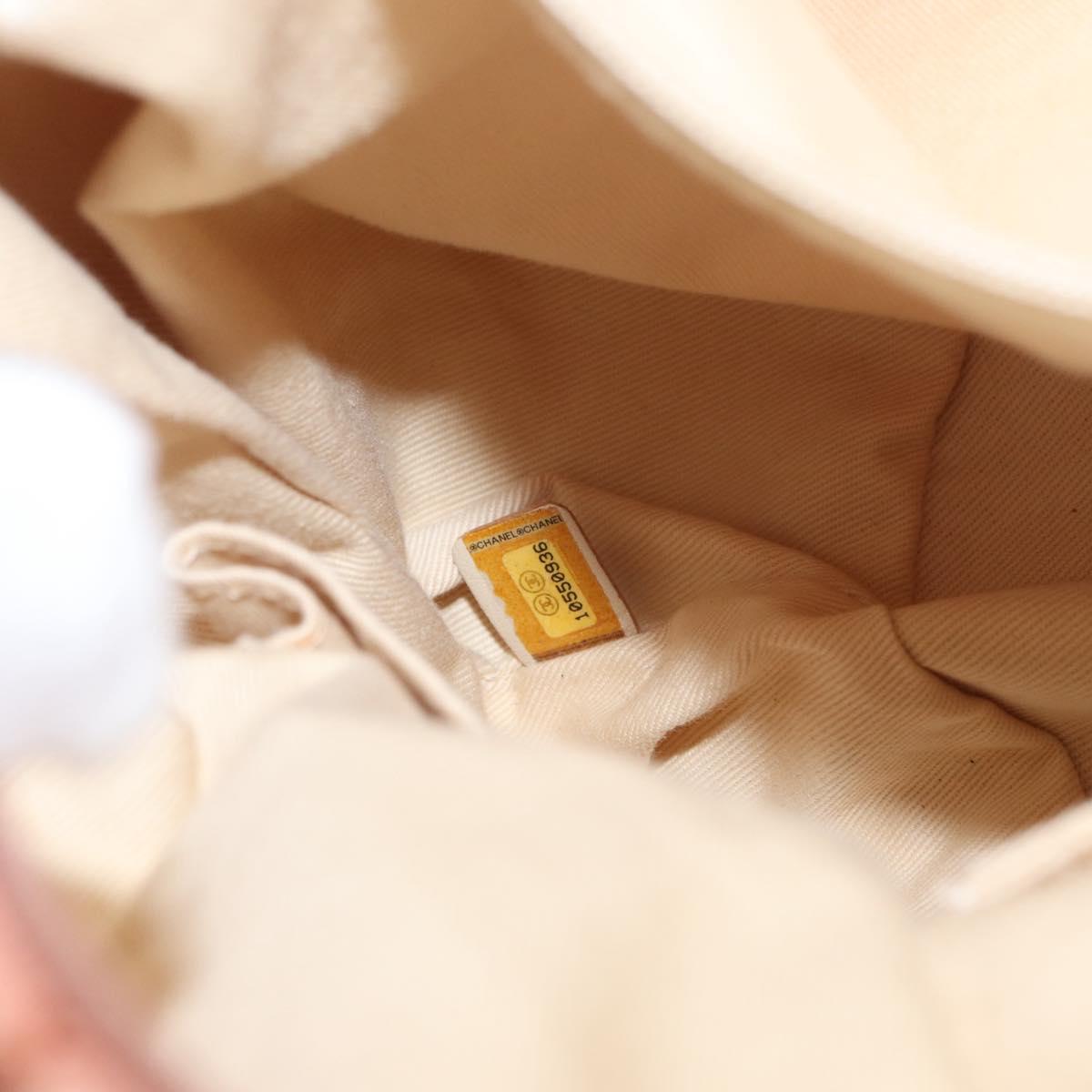 CHANEL Matelasse Shoulder Bag Lamb Skin Orange Gold CC Auth ARZ069V