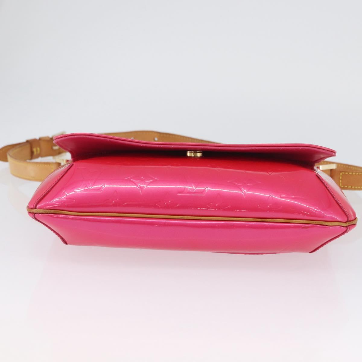 LOUIS VUITTON Vernis Thompson Street Bag Fuchsia Pink M91215 LV Auth ARZ072A
